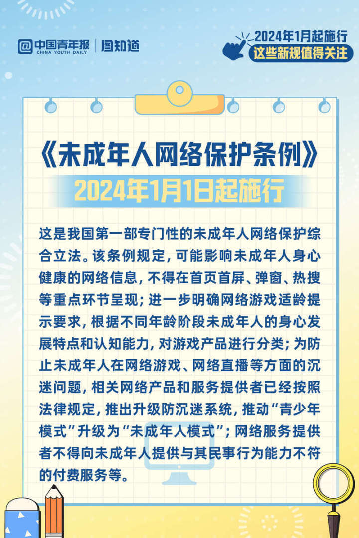 2024年1月起施行,这些新规值得关注