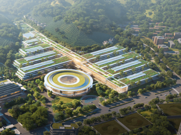 蚂蚁A空间全球总部二期设计出炉 超大圆形访客中心直径104米