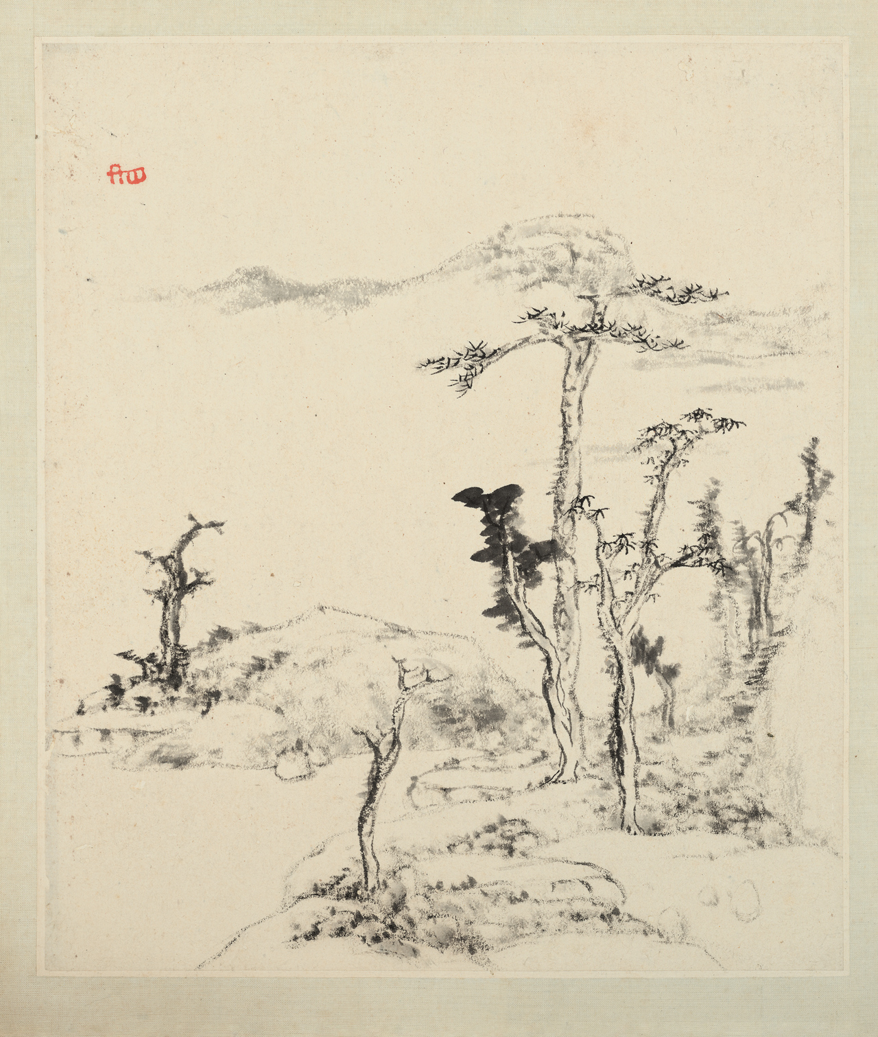 西泠印社典藏文物赏析｜浅谈《朱雪个山水册》