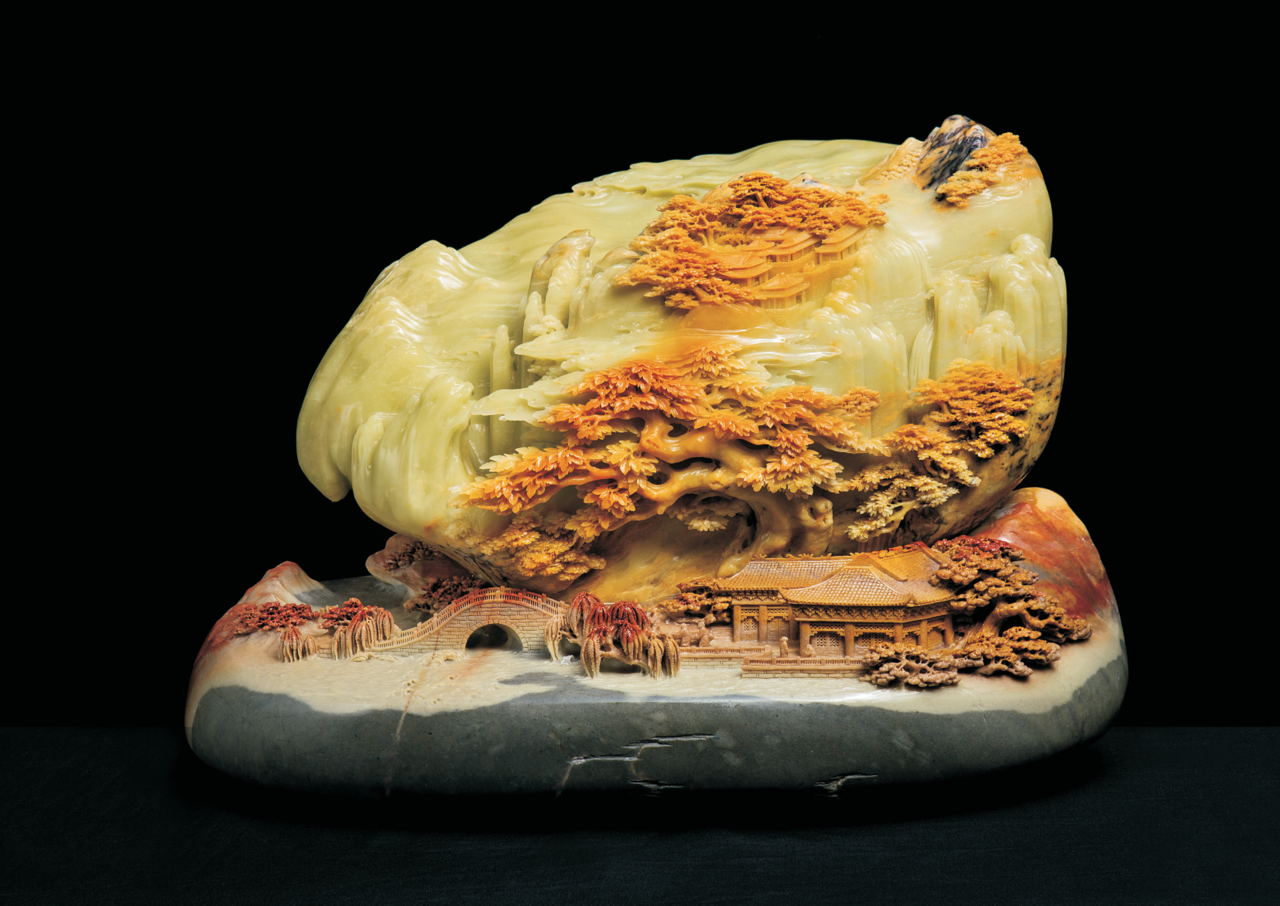 青田石雕大师艺术精品展来了，9月25日到永禾亲见一件石雕的诞生