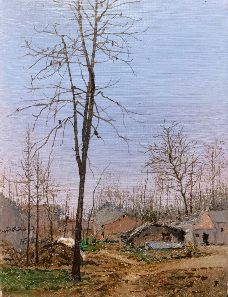 地主悌助　石　油彩画　10号 油彩涂抹的相片» 格哈德·里希特