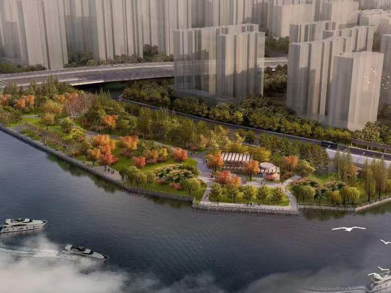 水岸森林意蕴即将呈现,大运河滨水公共空间有新进展