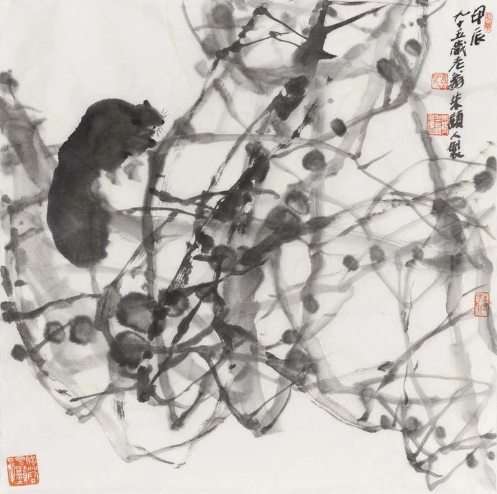 著名花鸟画家朱颖人去世，享年96岁，南山路上的松鼠，永远在他的画里