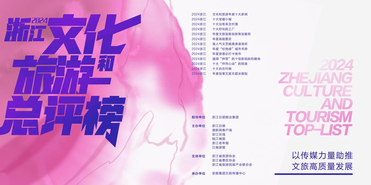 点点手指，为2024浙江文化和旅游总评榜投票