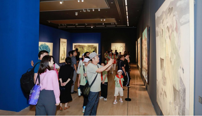 “极目楚天——湖北美术学院中国画与书法作品展”在中国美术馆开幕3990.png