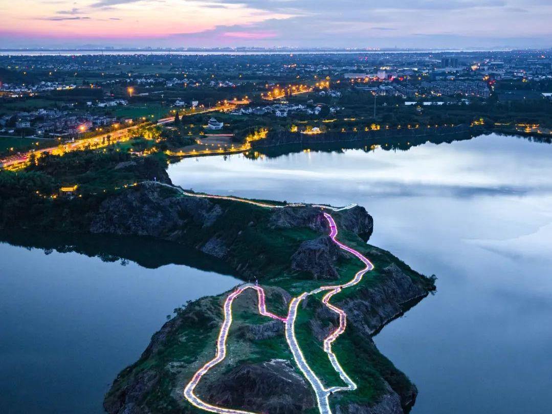 开园以来吸引超百万人次,海宁这座神仙湖夜景升级
