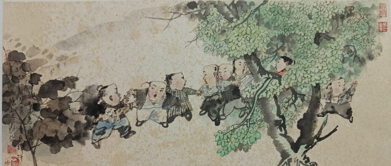 12-老鹰捉小鸡 21X49cm 中国画 2013年.jpg