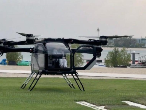 Chinese flying vehicle conducts demo flight in UAE