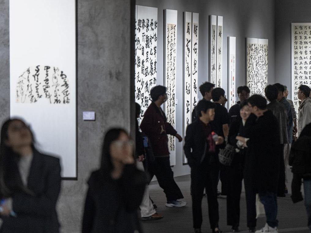 全国高校书法精品亮相湘湖