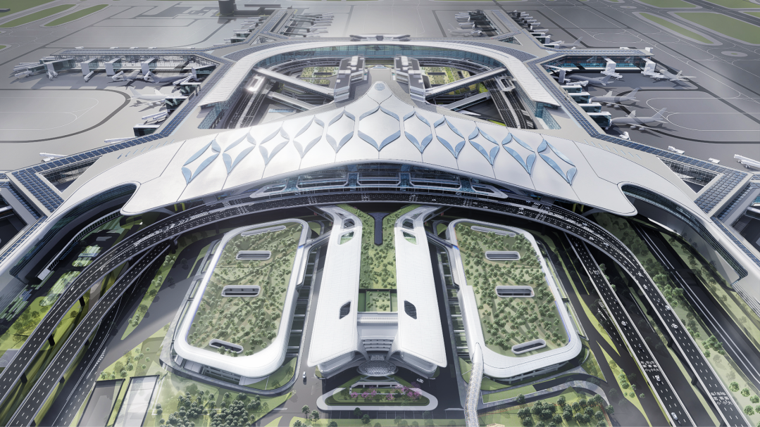 浦东机场T3航站楼迎新进展!四期扩建工程预计2028年完工