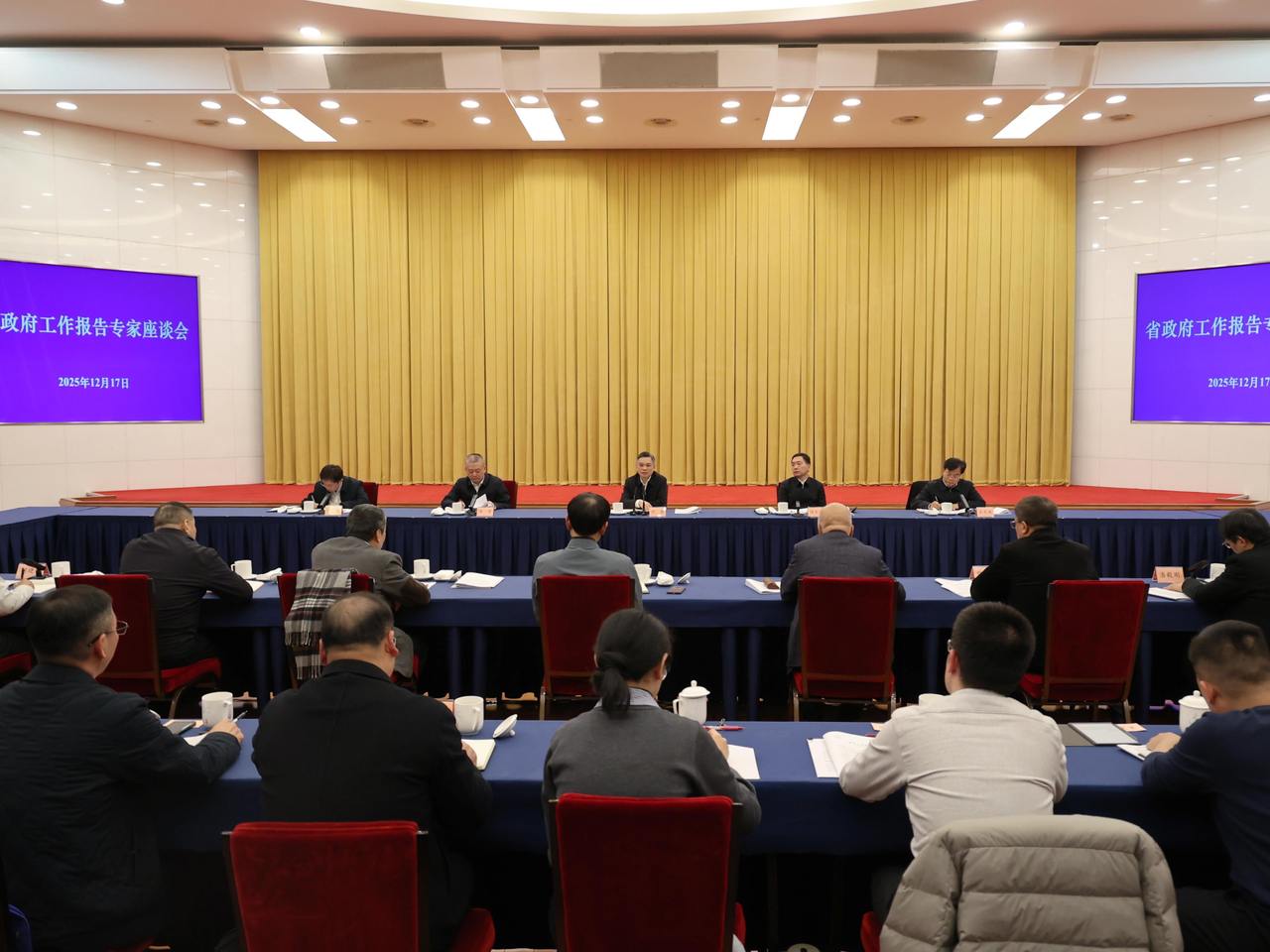 刘捷主持召开专家座谈会 征求对政府工作报告的意见