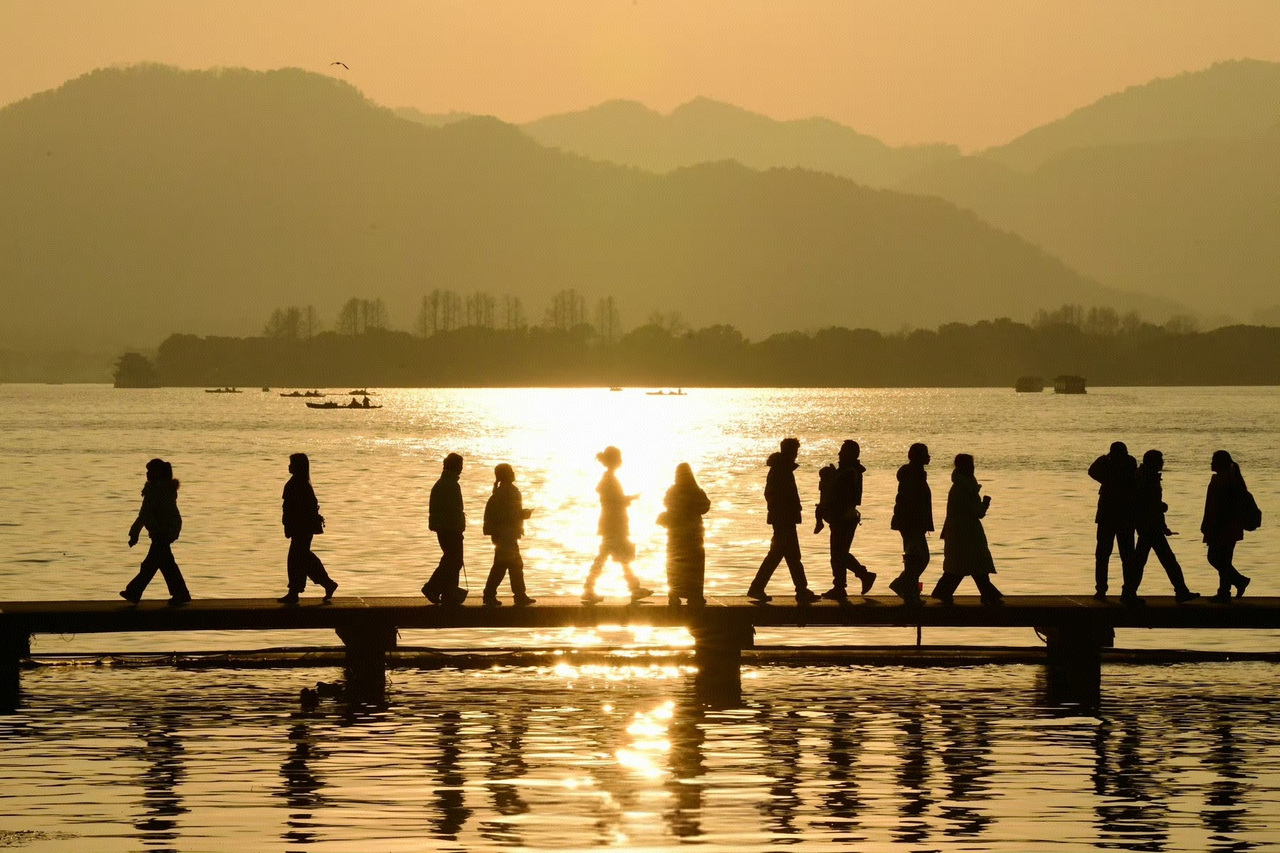 1月9日,杭州阳光温暖。里尔 摄