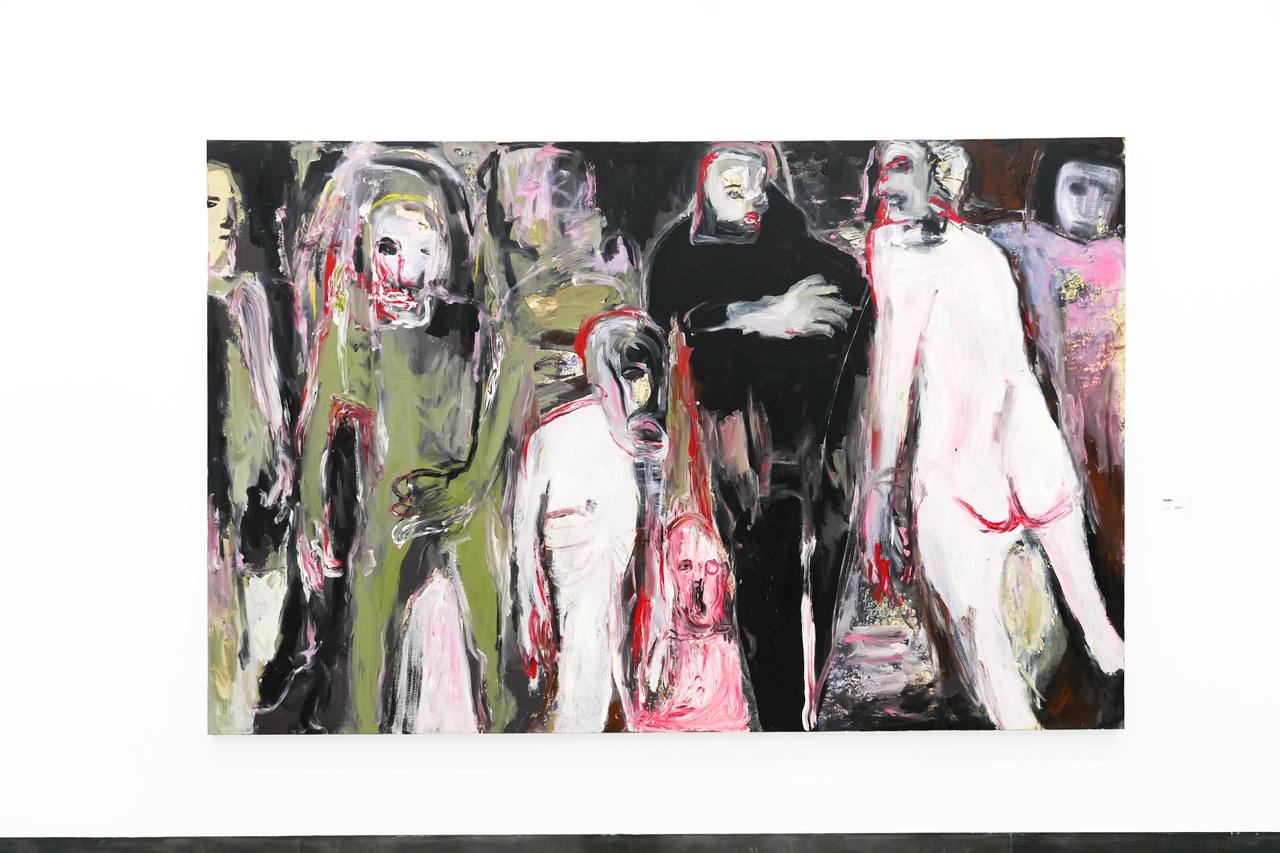 杨重光,《假面舞会》,丙烯综合材料,200x310cm,2022年.jpg