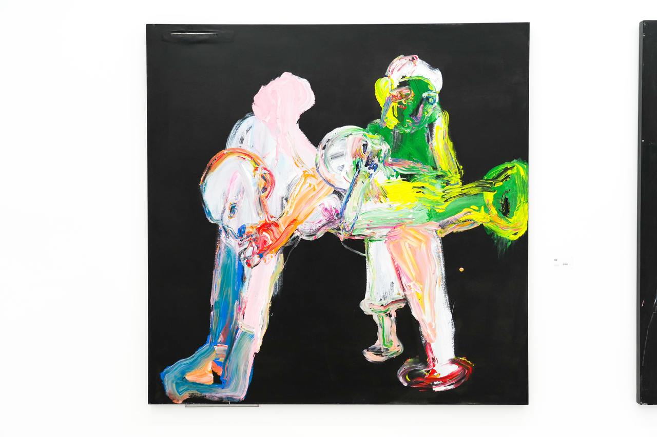 杨重光,《救助》,丙烯综合材料,200x200cm,2022年.jpg