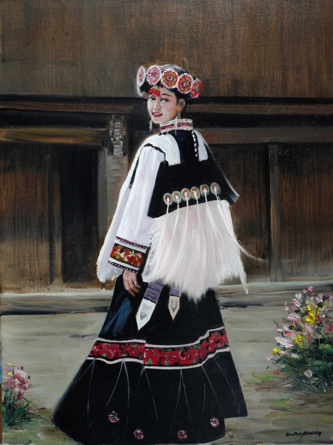 『存在』　油彩画 九州同脉·五十六个民族”赵溶油画作品黄献国收藏展在嘉善展出