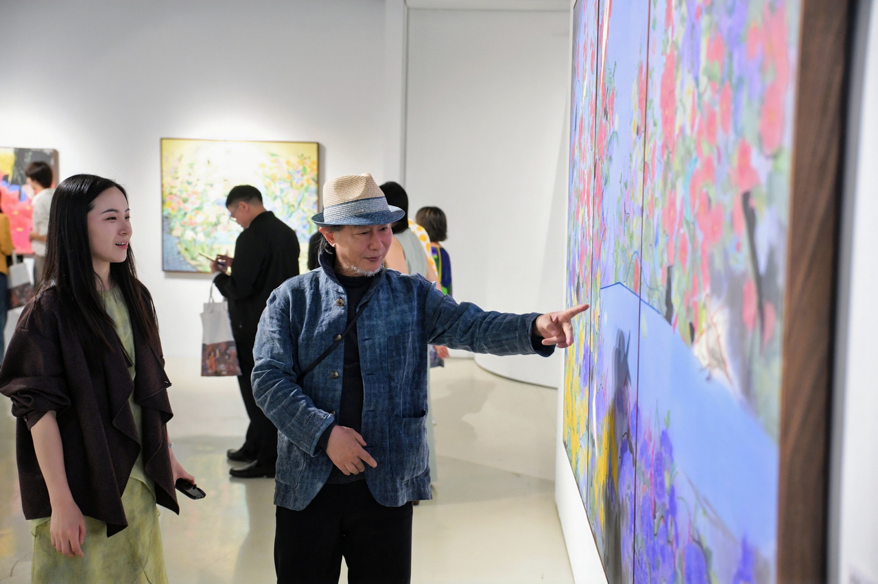 图片[2]-《黑神话・悟空》壁画创作者王怡新首场个展“拥抱春天”-华闻时空