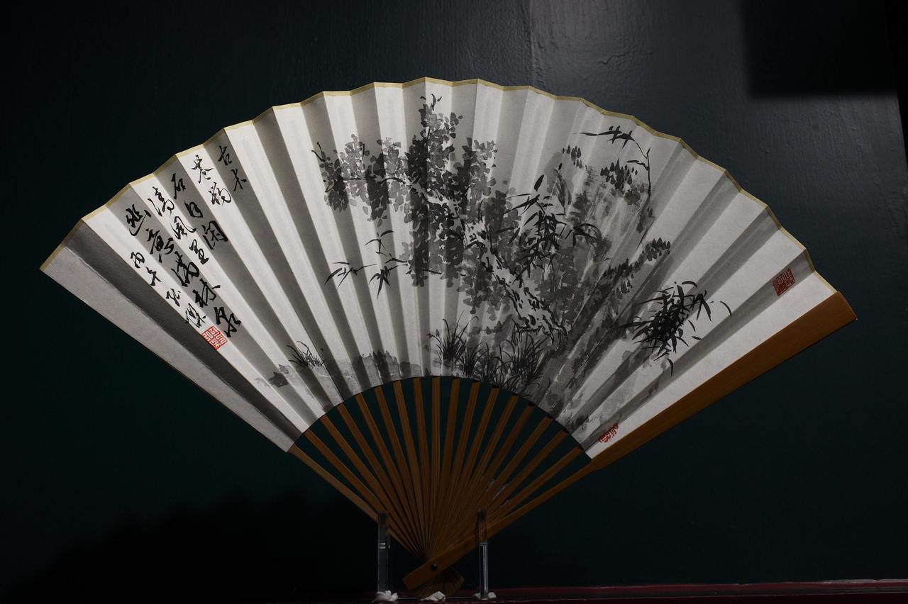 舒箑挥弘｜胡弘杰书画折扇作品展在杭启幕